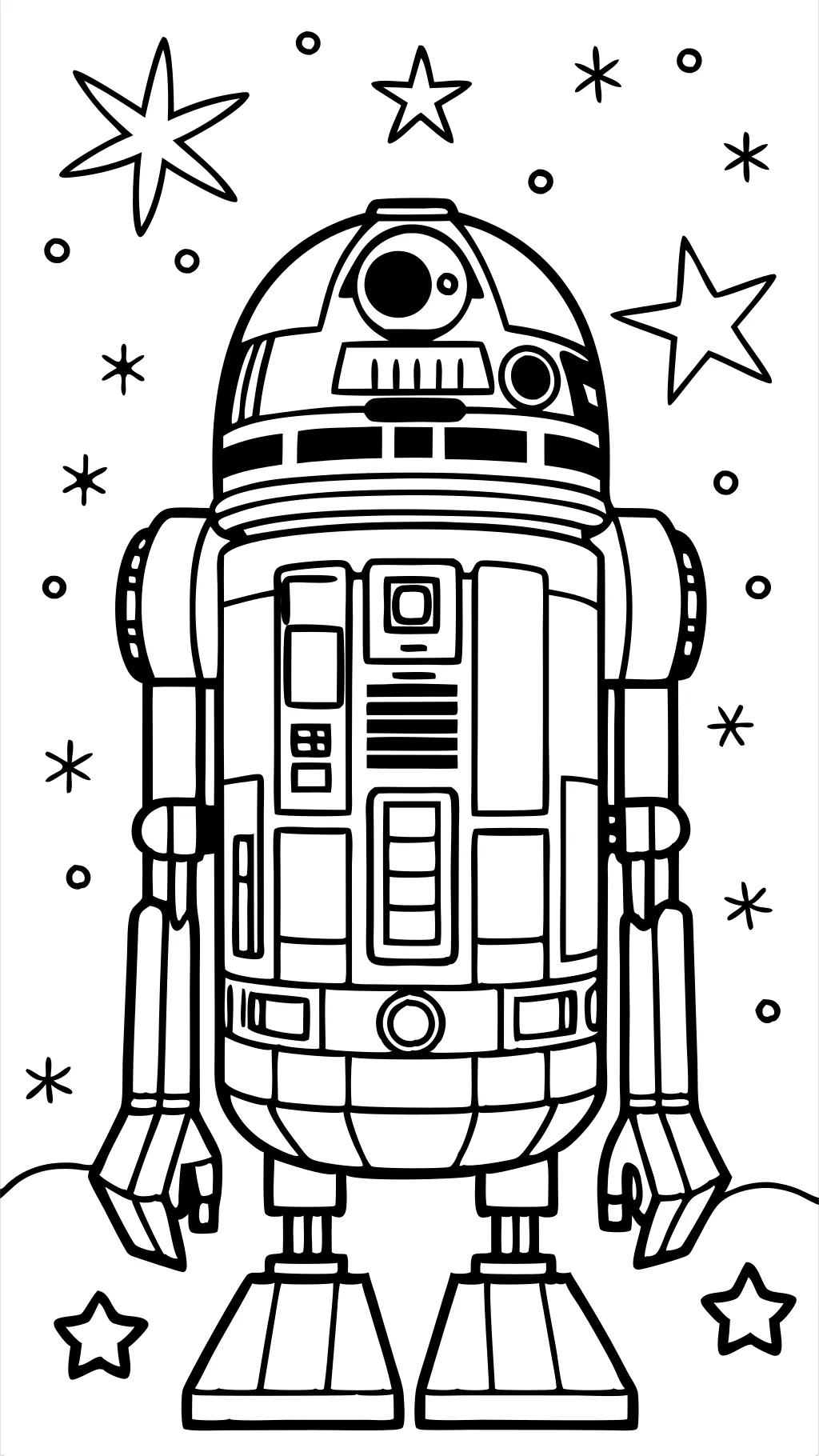 Páginas para colorear R2D2